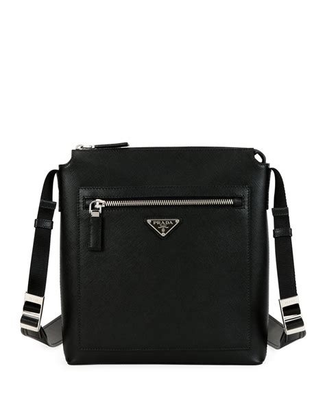 prada leather crossbody bag men